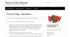 Desktop Screenshot of angryweasel.com