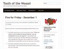 Tablet Screenshot of angryweasel.com